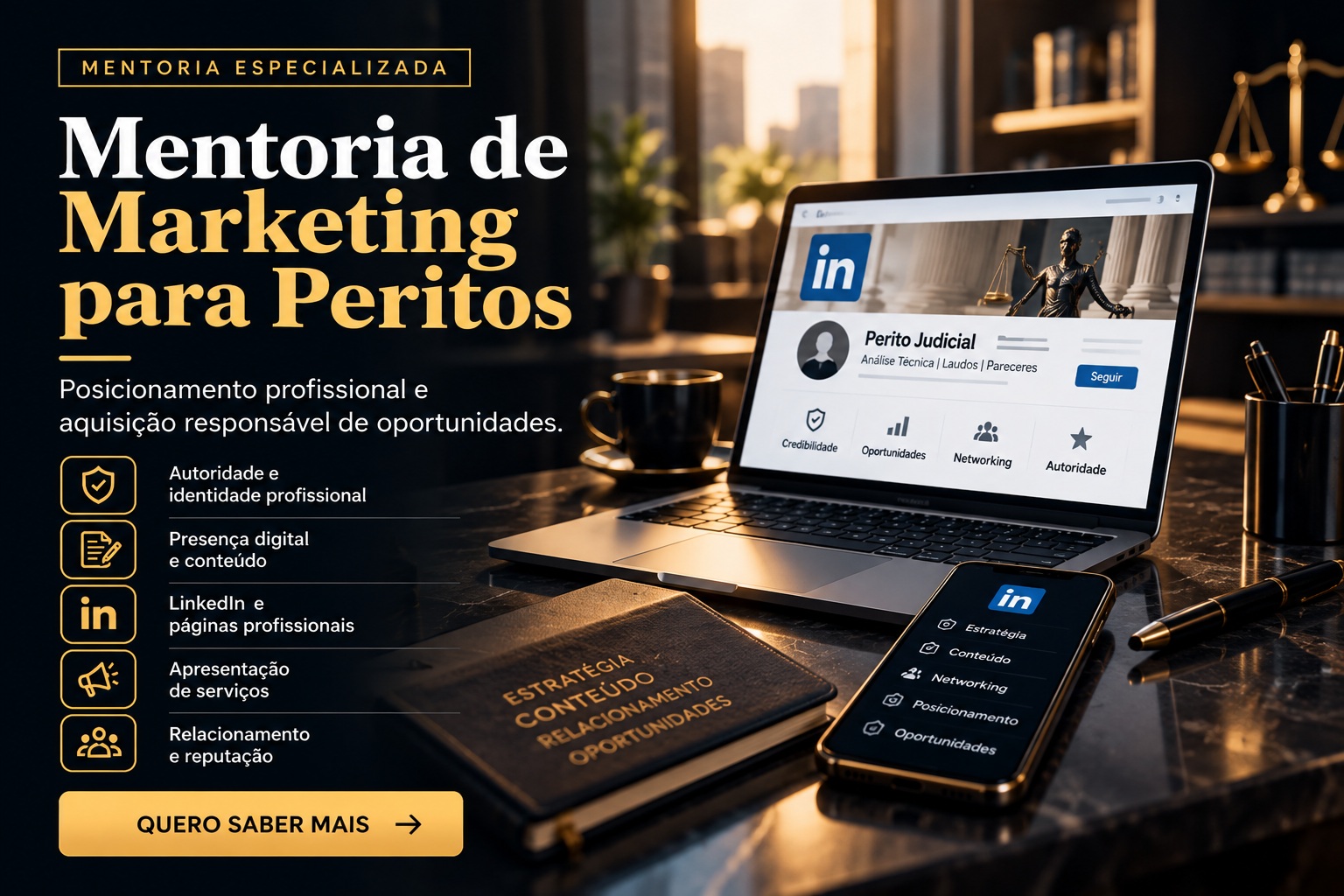 Apresentação da Mentoria de Marketing para Peritos